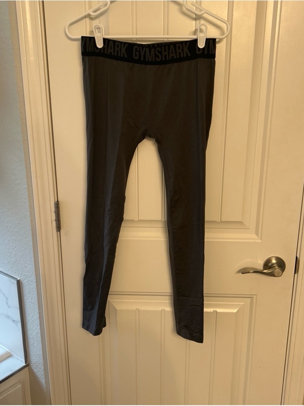 Gymshark gray  Leggings with Branded Waistband